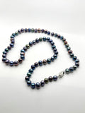 22”  BLUE PEARL NECKLACE (7-9mm)
