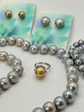 MOVING SALE: 24” SILVER PEARL NECKLACE BUNDLE (6pcs.)