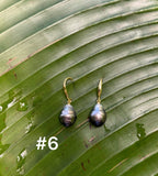 TAHITIAN PEARL DANGLE EARRINGS (9-10mm)