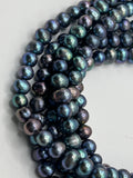 40 INCH 3 STRAND FRESHWATER PEARL LEI (4MM)