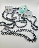 ¡SALE BUNDLE! BLUE SILVER PEARL NECKLACE SET • $239
