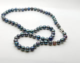 ¡SALE BUNDLE! BLUE SILVER PEARL NECKLACE SET • $239