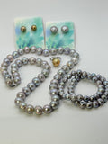 MOVING SALE: 24” SILVER PEARL NECKLACE BUNDLE (6pcs.)