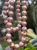 32” PINK EDISON PEARL NECKLACE (6)