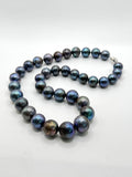 20 INCH BLACK EDISON PEARL NECKLACE (9-16mm)