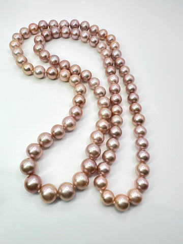 32” PINK EDISON PEARL NECKLACE (6)
