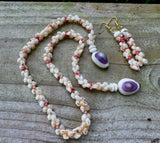 NIIHAU SHELL ROSELANI STYLE NECKLACE (23”)