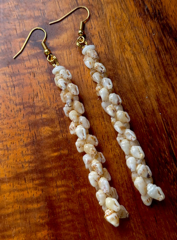 LONG NIIHAU MOMI PĪKAKE EARRING (3”)