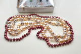 ¡SALE BUNDLE! 3 PEARL NECKLACE, 4 STUD EARRING SET
