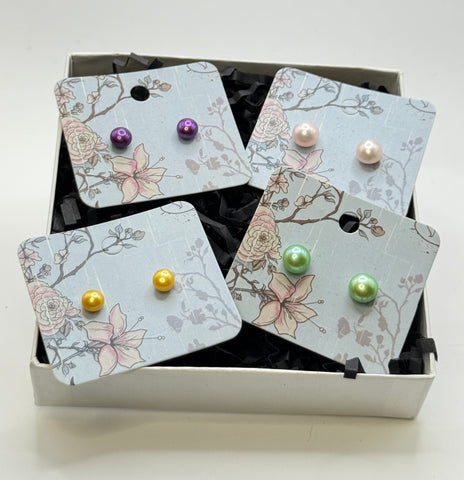 SALE! (7-8mm) Pearl Earring 4 Pack