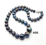20 INCH BLACK EDISON PEARL NECKLACE (9-16mm)