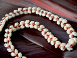 RARE! NIIHAU SHELL RED HELECONIA NECKLACE (20.75”)