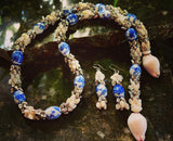 NIIHAU + WHITE GOLD + PORCELAIN LEI (28”)